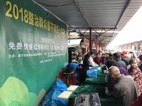 食用農(nóng)產(chǎn)品免費快速檢測服務之 走進川中大市場 活動舉行